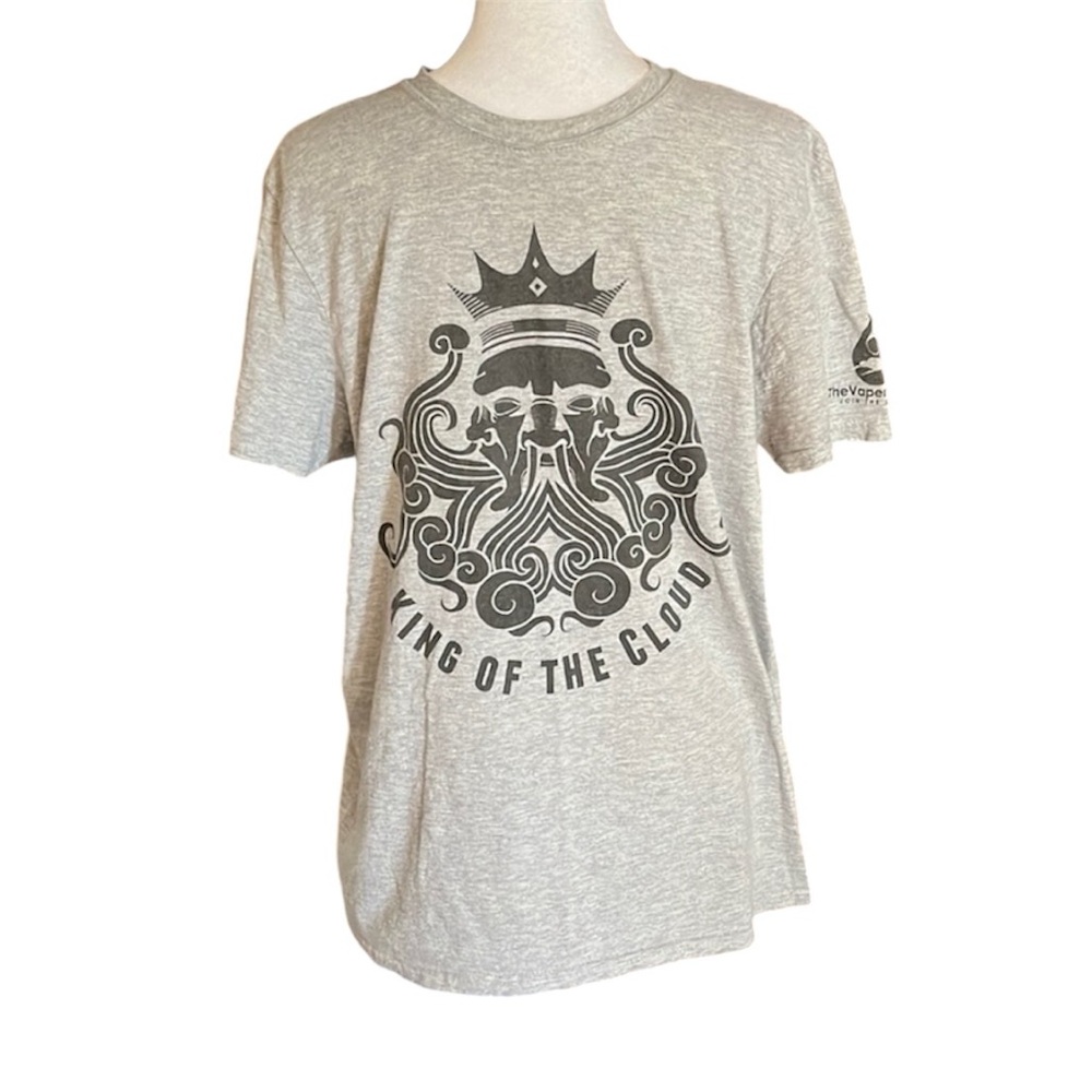 Gildan Soft Style Gray King Of The Cloud Vapors Hill T-Shirt Size M